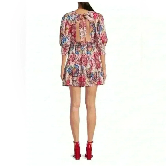 Miss‎ Los Angeles Honor Floral Mini Dress Size M - Picture 2 of 6